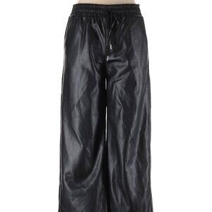 High waist, Wide Leg leather pants